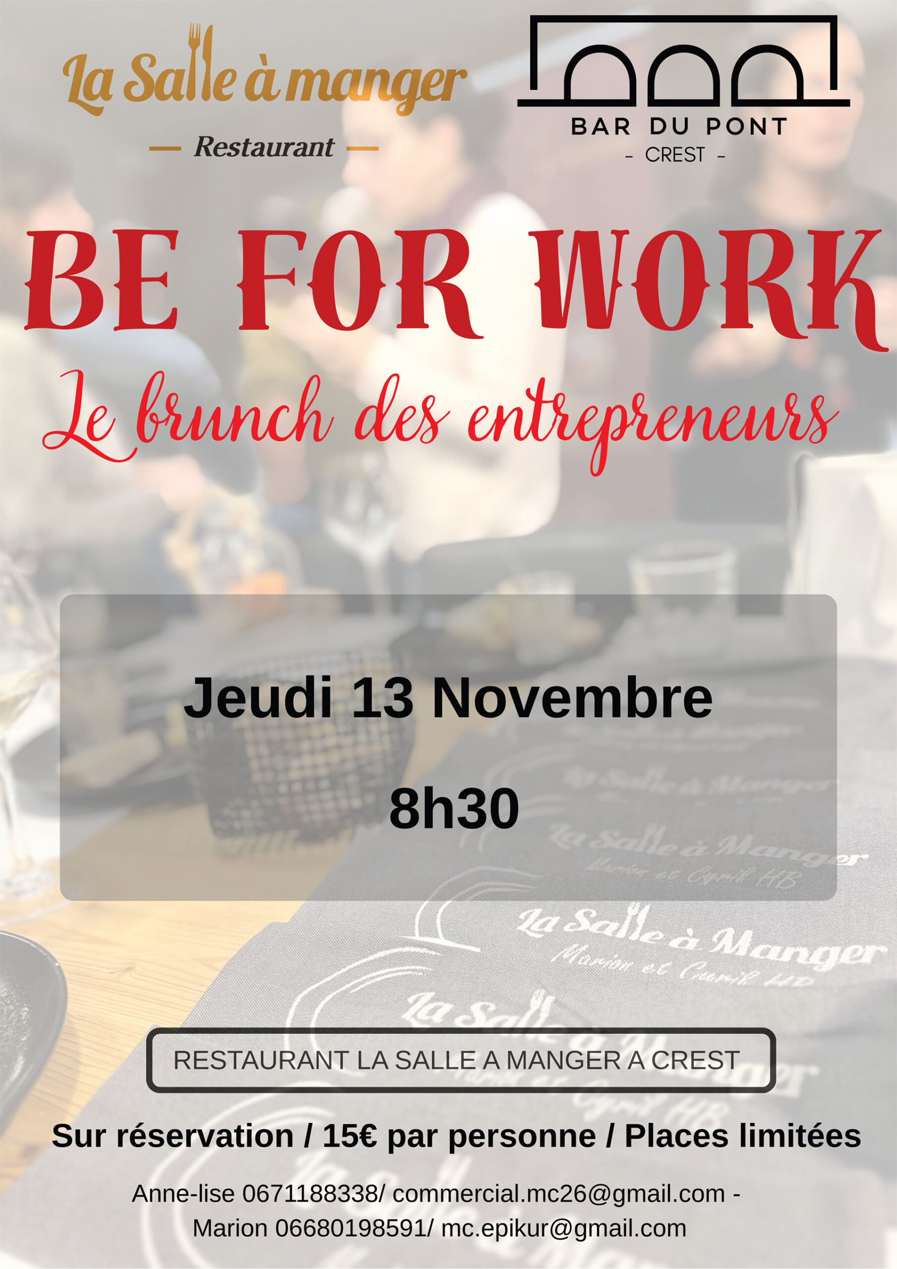 Be for work 13 novembre